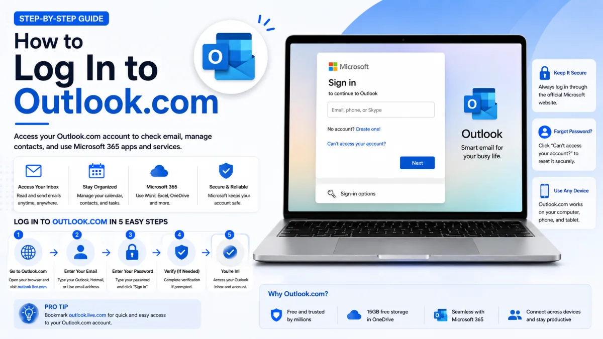 How to Log In to Outlook.com