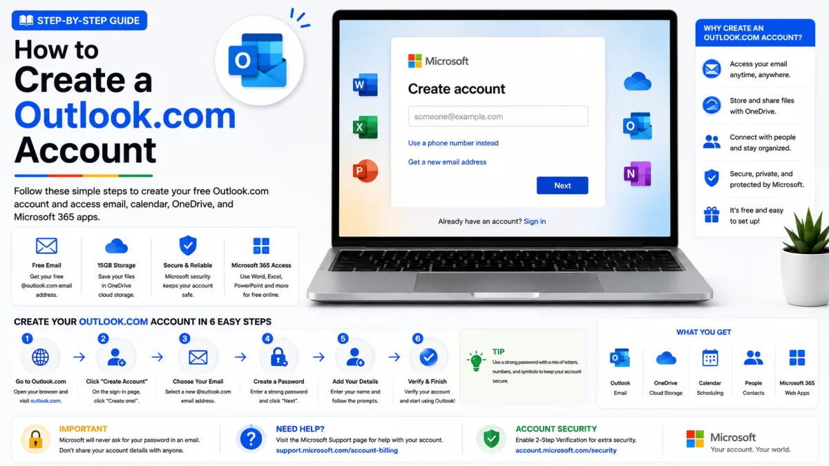 How to Create a Outlook.com Account