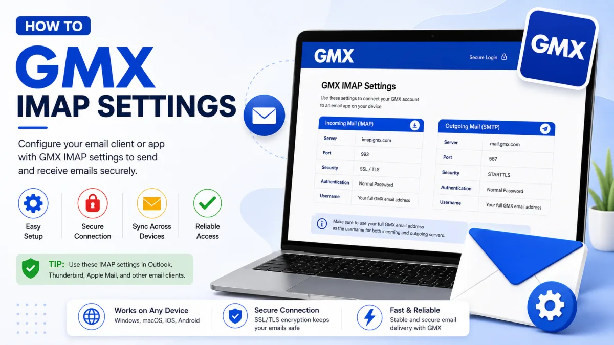 GMX IMAP Settings
