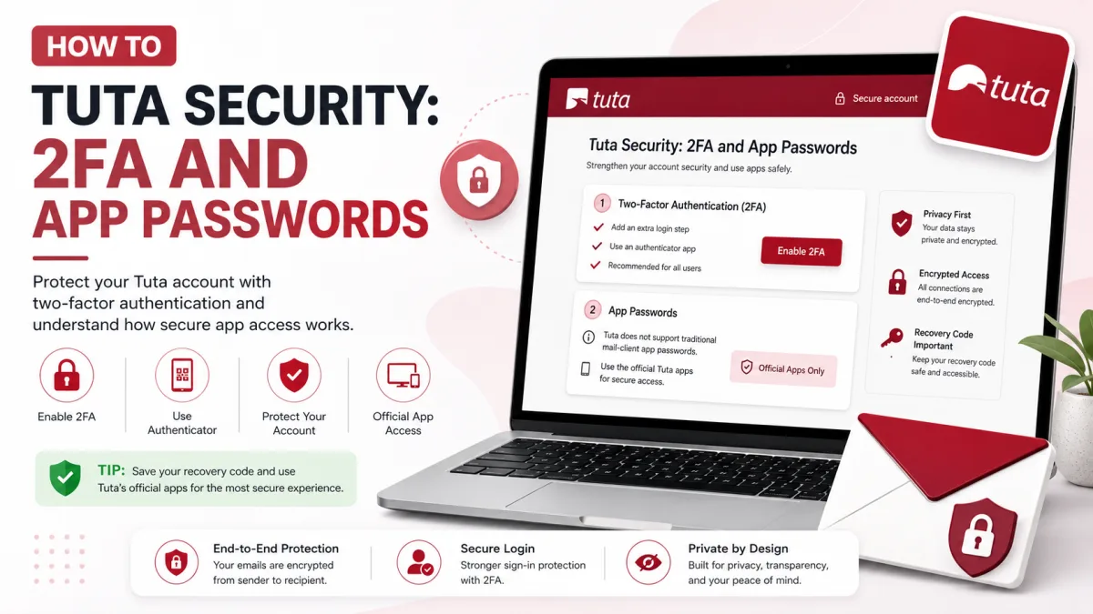 Tuta Security: 2FA and App Passwords